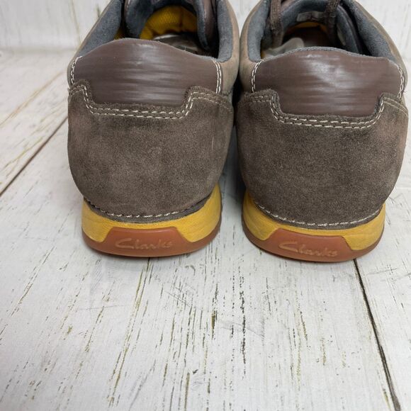 Clarks Nexie Flow Mens Size 10.5 Lace-up Shoes Brown Suede main image 11